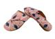 Pink Blue Leaf Handblock Print Chappal